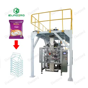 Mesin pengemasan tas gula kecil biaya rendah mesin pengemasan Doser cangkir vertikal mesin penyegel sekunder