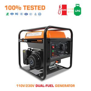 Générateur double carburant 3 kW 4,5 kW 5 kW 223 cm³ durable à châssis ouvert, 4,5 kW sur <span class=keywords><strong>essence</strong></span>/GPL 110 V/220 V <span class=keywords><strong>pour</strong></span> la maison et le chantier - Product Image 1