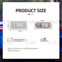 Éclairage de plaque d'immatriculation LED pour BMW série 3 E46 Sedan Touring 1998-2005