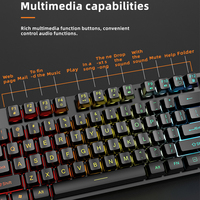 Ensemble Gaming JERTECH Personnalisé CT4-01 4-en-1 : Casque, Tapis de Souris, Clavier et Souris de Jeu Rétroéclairés LED