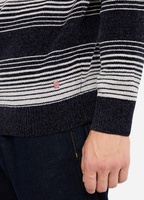 Pull à col roulé classique pour homme en mélange de laine mérinos fine pour un look maritime intemporel