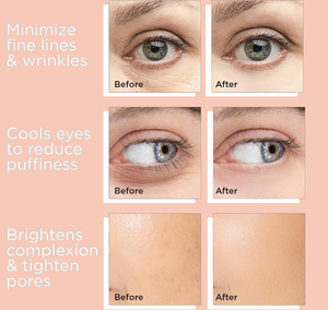 ลูกโลกน้ำแข็งหมุนได้360องศาสำหรับนวดหน้าในบ้านน้ำแข็งลูกกลิ้งเย็นสำหรับใบหน้า - Product Image 5