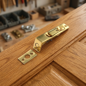 Pestillo de Puerta de Latón de Calidad Premium con Placa de Retén para Puerta y Ventana, Fácil Instalación, Disponible a un Precio Accesible - Product Image 3
