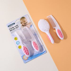 Juego de Cepillo y Peine <span class=keywords><strong>para</strong></span> Bebé, Libre de BPA, Cepillo <span class=keywords><strong>para</strong></span> Cabello de Recién <span class=keywords><strong>Nacido</strong></span>, Peine Infantil, Masajeador de Cabeza, Juego de Peines <span class=keywords><strong>para</strong></span> Niños - Product Image 3