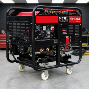 Générateur diesel super silencieux 10 kW, groupe électrogène diesel insonorisé portable avec roues pour la maison, le magasin, le camping en plein air, alimentation électrique - Product Image 2
