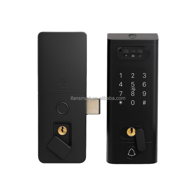 Waterproof Smart Gate Lock Supports Face Recognition/two Way Talk/Password/Key/APP Unlock, Wifi Smart Gate Lock