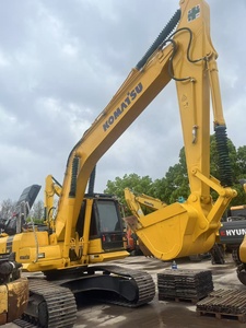 รถขุดตีนตะขาบ Komatsu PC220 มือสอง เครื่องยนต์ Cummins ชิ้นส่วน Kawasaki ENERPAC บุ้งกี๋ 22 ตัน ขนาด 0.32 ลูกบาศก์เมตร ขายดีที่เซี่ยงไฮ้ - Product Image 2