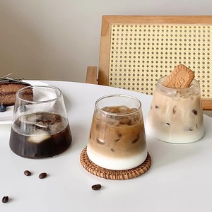 แก้วกาแฟแก้วน้ำทรงสูงทนทานขนาด 350 มล. ทำจากแก้วบอโรซิลิเกตคุณภาพสูง ใช้ซ้ำได้ เหมาะสำหรับน้ำผลไม้ ขายส่ง - Product Image 1