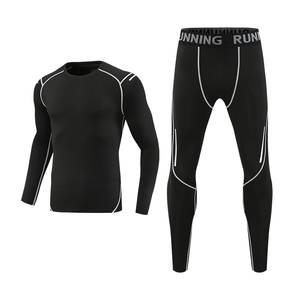 Nueva Llegada Baloncesto Chándal Manga Larga Leggings Combinación Alta Elástico 2 Piezas Conjunto <span class=keywords><strong>Traje</strong></span> de Gimnasio - Product Image 1
