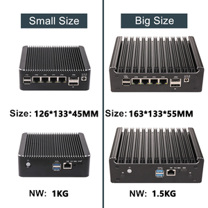 Pare-feu sans ventilateur solide Mini PC <span class=keywords><strong>Intel</strong></span> N150 i5-8250U <span class=keywords><strong>Pentium</strong></span> <span class=keywords><strong>N6005</strong></span> 4417U 4x2.5G LANs serveur domestique DDR4 NVMe type-c pfSense OPNsense - Product Image 6