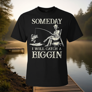 Un jour, je vais attraper un gros poisson, t-shirt de pêche pour hommes, cadeau pour la fête des pères - Product Image 3