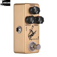 Jingying 2025 Mini pédales de guitare série Golden Horse Overdrive/Boost pédale d'effet de guitare électrique pièces et accessoires de guitare