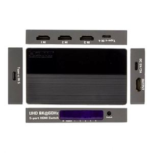 8K 60HZ tipo C interruttore <span class=keywords><strong>HDMI</strong></span> USB C 5x1 <span class=keywords><strong>3</strong></span> <span class=keywords><strong>HDMI</strong></span> 2 ingresso USB-C <span class=keywords><strong>1</strong></span> Out Thunderbolt 4 HDMI2.<span class=keywords><strong>1</strong></span> interruttore Video per computer portatile MacBook/PS - Product Image 5