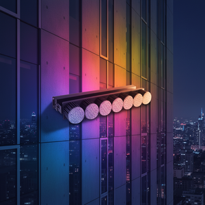 Projecteur mural LED RGB <span class=keywords><strong>Reita</strong></span> 360 watts, indice de protection IP65, garantie 5 ans, construction en aluminium, dimmable pour l'éclairage extérieur - Product Image 1