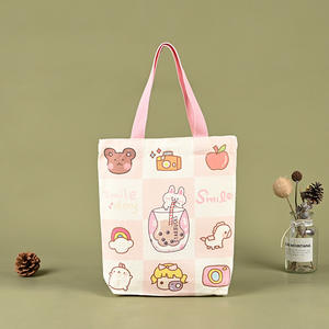 Bolsa Tote de lona de compras de algodón ecológica al por mayor de Boce con correa para el hombro estilo de tamaño personalizado logotipo impreso personalizado reutilizable - Product Image 4