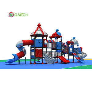 Divertido Parque Infantil Comunitario al Aire Libre con Tobogán para Niños, Zona de Juegos para Desarrollar Habilidades Sociales y Tiempos Felices - Product Image 3