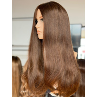 Perruques en cheveux humains SHY Medical, en PU, avec raie réaliste, cheveux doux, pour remplacement capillaire en clinique ou en usine