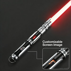 Nexussabers Nouveau Sabre Laser à Tige Métallique en Cuivre avec Chambre à Cristal Rotative, Support de Balayage Fluide, Écran LED Modulable, Épée Laser - Product Image 1