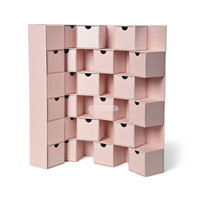 Brothersbox Odm/Oem Nouvelle boîte de calendrier de l'avent pliable 24 jours, petite boîte cadeau de Noël faite à la main avec autocollant UV