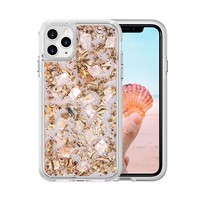 Étui de téléphone personnalisé en époxy fait à la main avec des fleurs séchées réelles pour 16/15/14 Pro TPU+PC, étanche et antichoc