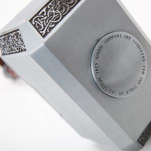 Marteau de <span class=keywords><strong>Thor</strong></span> <span class=keywords><strong>Marvel</strong></span> 44,5 cm 4 kg, accessoire de cosplay unisexe, pour décoration, collection, jouet pour les fans de Comic Con - Product Image 5