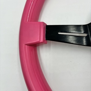 พวงมาลัยแต่งทรง JDM สีชมพู ABS ขนาด 14 นิ้ว ลึก 7 ซม. - Product Image 6
