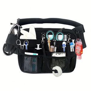 Sac de ceinture pour infirmière, pochette organisatrice médicale multi-poches, sac à outils de ceinture réglable résistant à l'eau pour le personnel hospitalier - Product Image 3