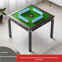 Machine à Mahjong Entièrement Automatique, Table de Mahjong Électrique Intelligente et Silencieuse pour Quatre Joueurs, Usage Domestique