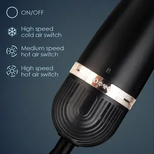 Professional 1 Step Straightening Brush Electric Hot Comb Volumizer Hair Dryer Brush 3 In 1 Hot Air Brush Hairbrush