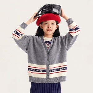 OEM/ODM Logotipo Personalizado das Mulheres Algodão Knit Top <span class=keywords><strong>Cardigan</strong></span> Jacquard Design Camisola para a Estação do Outono para Senhoras & Meninas - Product Image 2
