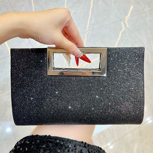 Sac à main <span class=keywords><strong>de</strong></span> soirée élégant 2026 en gros, pochette ornée <span class=keywords><strong>de</strong></span> strass pour femme, sac à bandoulière chaîne pour fête formelle - Product Image 6