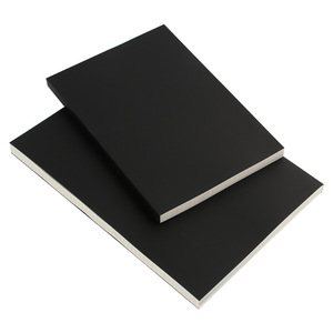 Ultra-Thick Large Hardcover High Quality <b>Notebook</b> Paper Cover Black 200 Thermal Binding Horizontal Lines Easy Writing Diary 100 - Product Image 5