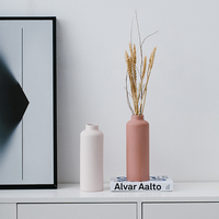 Vase avec imprimé personnalisé, accessoires décoratifs d'hôtel, style moderne, pour la décoration des restaurants à domicile, vente en gros