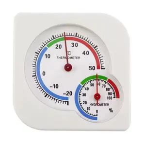 机械湿度计经典家用温度计室内室外二合一表盘迷你机械湿度计温度计