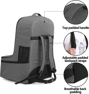 Bolsa de viaje para avión: ideal para cochecitos grandes/individuales/dobles, duradera, resistente al agua con correas ajustables - Product Image 6