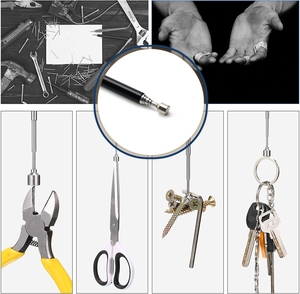 Naipu telescoping nam châm dính tiện ích di động Kính thiên văn từ bút <span class=keywords><strong>Pick</strong></span> <span class=keywords><strong>up</strong></span> công cụ với túi clip cho các loại hạt bu lông ốc vít - Product Image 3