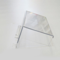 Couverture en verre pour instrument à déflecteur mécanique, fenêtre d'observation de purification d'atelier sans poussière, personnalisable, en PC et verre transparent