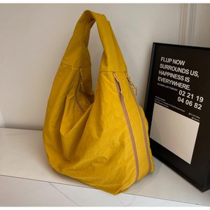 Women's <b>Slouchy</b> Style Nylon <b>Bag</b> with Multi-Pocket Design Durable Lightweight and Spacious for Work College and Travel - Product Image 3