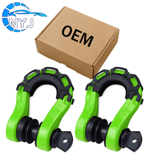 Nhiệm Vụ Nặng Nề 3/4 Inch D Vòng Còng 7/8 Pin Giả Mạo Thép Phục Hồi Kéo Dây Đeo Hitch Receiver Cho Jeep SUV Xe Tải 4X4 Off Road - Product Image 1