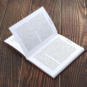 Custom Print Hardcover Book Matt <b>Red</b> Cover Offset Printing Hard Coated Art <b>Paper</b> Quality Custom Gold Fail Stamping - Product Image 2