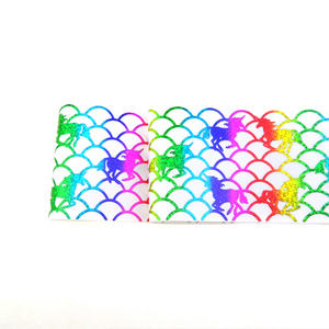 Hochwertige umwelt freundliche Hologramm-Fischs chuppen bänder mit kreativem Design für Haars chleifen Dekorative Kleidung (100% Polyester) - Product Image 4