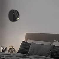 Applique murale hôtelière haut de gamme, projecteur pivotant à double axe, orientable 90° horizontalement et 150° verticalement, LED chaude pour lecture, pièce noble et imposante