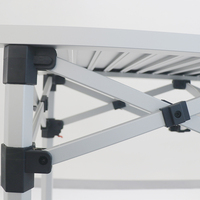Table pliante en aluminium moderne pour événements commerciaux, 120x60cm, 147x55cm, portable, robuste, sur mesure