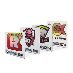 Hecho en China, fábrica de impresión, logotipo de holograma de vinilo personalizado, pegatina de marca - Product Image 1