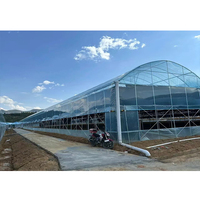 Tente de serre de tunnel de jardin en plastique renforcé solaire passif en polycarbonate solaire dôme