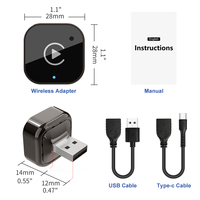 KA05 Carplay & Android Auto 2 en 1, mini dongle sans fil, adaptateur de dongle Carplay USB Type-C pour voiture universelle