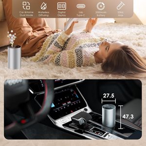 Diffuseur d'arômes professionnel portable en aluminium rechargeable par USB sans eau pour huiles essentielles - Product Image 4