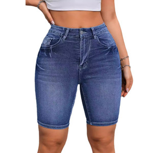 Mid-Rise Vintage Straight Jeans for Women Slim <b>Stretch</b> <b>Denim</b> with Button and Print - Product Image 6