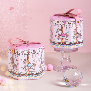 Simpatico Pony Rotante a Cartone Animato, Regalo di Compleanno per Bambini, Scatola Regalo <span class=keywords><strong>Sorpresa</strong></span> Portatile - Product Image 4