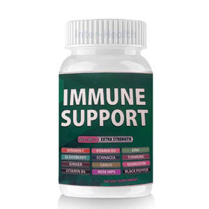 כמוסות אוסרסון לחיזוק מערכת החיסון, הכל באחד: כורכום, ויטמין C, ויטמין D3, אבץ, סמבוק, ג'ינג'ר, תוסף תזונה לתמיכה חיסונית. - Product Image 2